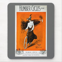 Vintage Humber Bike Advertisement Mouse Pads