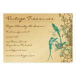 Vintage Hummingbirds Swirl Design Business Cards