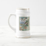 Vintage Hunting & Fishing Beer Stein for Dad Coffee Mug