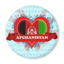 Vintage I Love Afghanistan Refrigerator Magnet