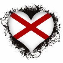 Vintage I Love Alabama Photo Cut Out