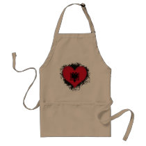 Vintage I Love Albania Apron