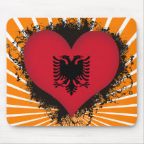 Vintage I Love Albania Mouse Mat