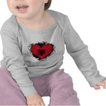 Vintage I Love Albania T Shirt