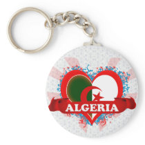 Vintage I Love Algeria Key Chains