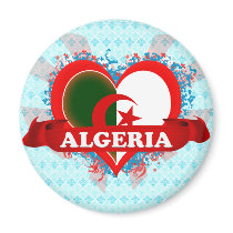 Vintage I Love Algeria Fridge Magnets