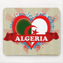 Vintage I Love Algeria Mouse Pad
