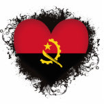 Vintage I Love Angola photo sculptures