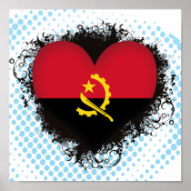 Vintage I Love Angola Poster