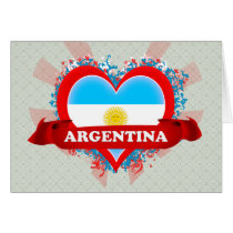 Vintage I Love Argentina Card