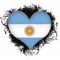 Vintage I Love Argentina Photo Sculptures
