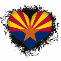 Vintage I Love Arizona Cut Out