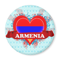 Vintage I Love Armenia Refrigerator Magnets