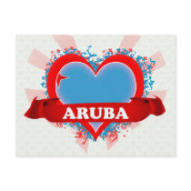 Vintage I Love Aruba Post Cards