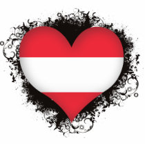 Vintage I Love Austria Acrylic Cut Outs
