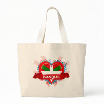 Vintage I Love Basque Canvas Bag