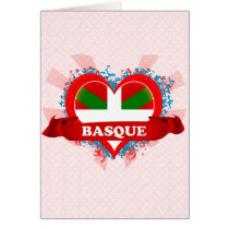 Vintage I Love Basque Greeting Cards
