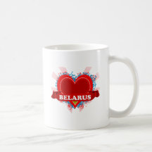 Vintage I Love Belarus Coffee Mug