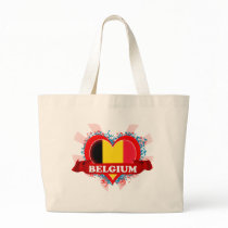 Vintage I Love Belgium Tote Bags