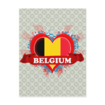 Vintage I Love Belgium Post Cards