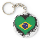 Vintage I Love Brazil Key Chains