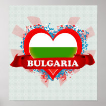 Vintage I Love Bulgaria Poster