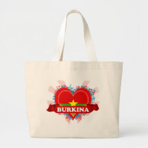 Vintage I Love Burkina Bags