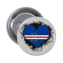 Vintage I Love Cape Verde Buttons