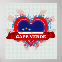 Vintage I Love Cape Verde Posters