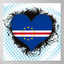 Vintage I Love Cape Verde Print