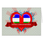 Vintage I Love Central African Republic cards