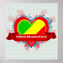Vintage I Love Congo Brazzaville Posters