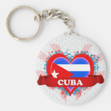 Vintage I Love Cuba Keychain