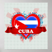 Vintage I Love Cuba Print