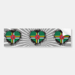 Vintage I Love Dominica Bumper Stickers