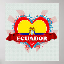 Vintage I Love Ecuador Posters