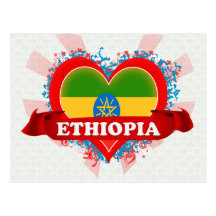 Vintage I Love Ethiopia Postcard