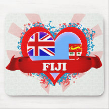 Vintage I Love Fiji Mousepad