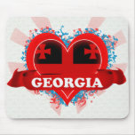 Vintage I Love Georgia mousepads