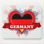 Vintage I Love Germany Mouse Pads