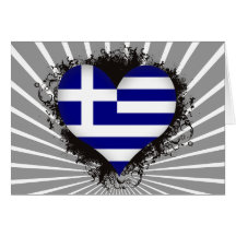 Vintage I Love Greece Card