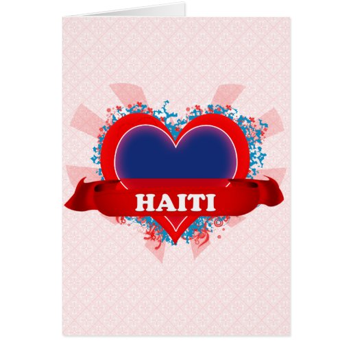 Vintage I Love Haiti Card