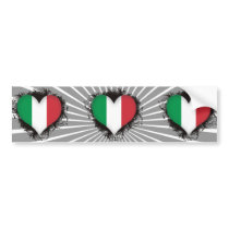 Vintage I Love Italy Bumper Stickers