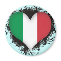 Vintage I Love Italy Refrigerator Magnet