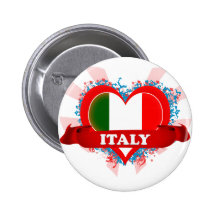 Vintage I Love Italy Pin