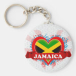 Vintage I Love Jamaica Keychains