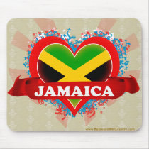 Vintage I Love Jamaica Mouse Pad