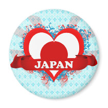 Vintage I Love Japan Magnets