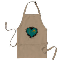 Vintage I Love Kazakhstan Apron