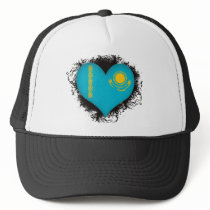 Vintage I Love Kazakhstan Mesh Hats